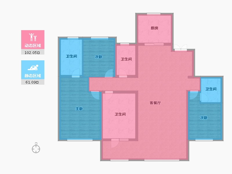 山东省-青岛市-新城玺樾-148.00-户型库-动静分区