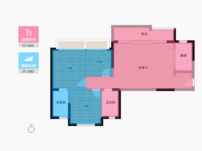 四川省-成都市-朗诗未来著-78.55-户型库-动静分区