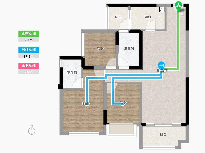 四川省-成都市-川港合作示范园-78.83-户型库-动静线