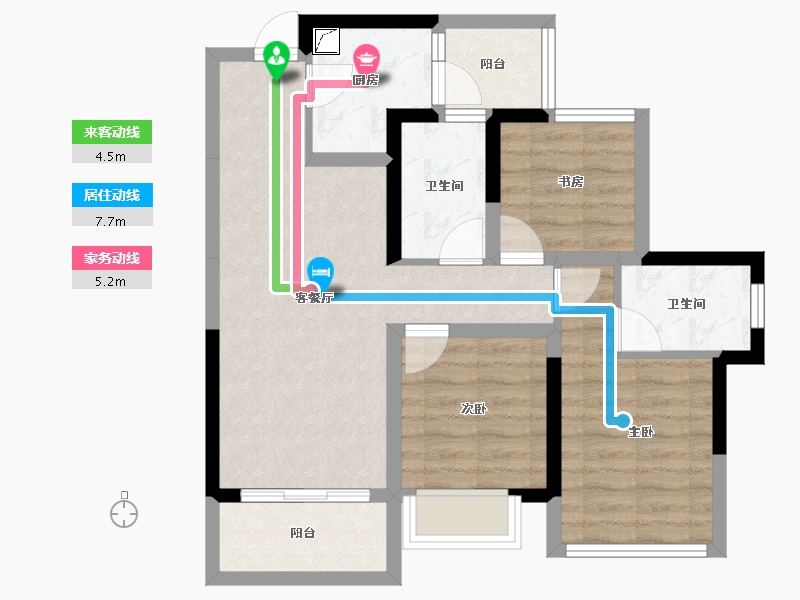 四川省-成都市-川港合作示范园-67.67-户型库-动静线