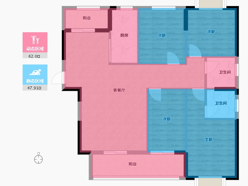 福建省-南平市-美伦溪郡-110.00-户型库-动静分区