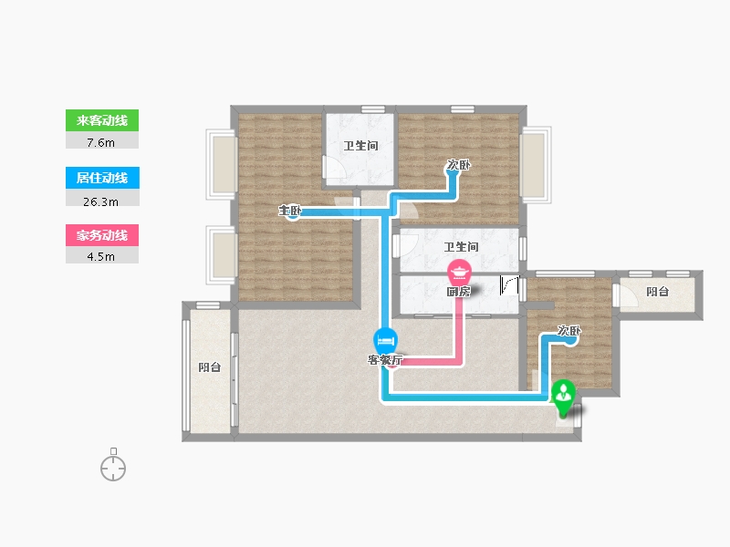 广东省-佛山市-东建世纪广场大东-138.00-户型库-动静线