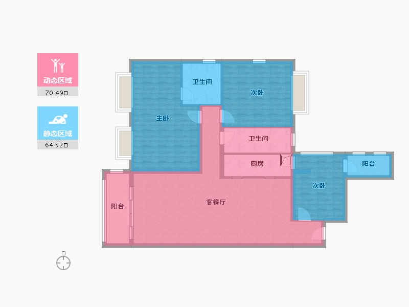 广东省-佛山市-东建世纪广场大东-138.00-户型库-动静分区