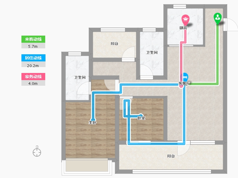 山东省-青岛市-和达可园-81.00-户型库-动静线