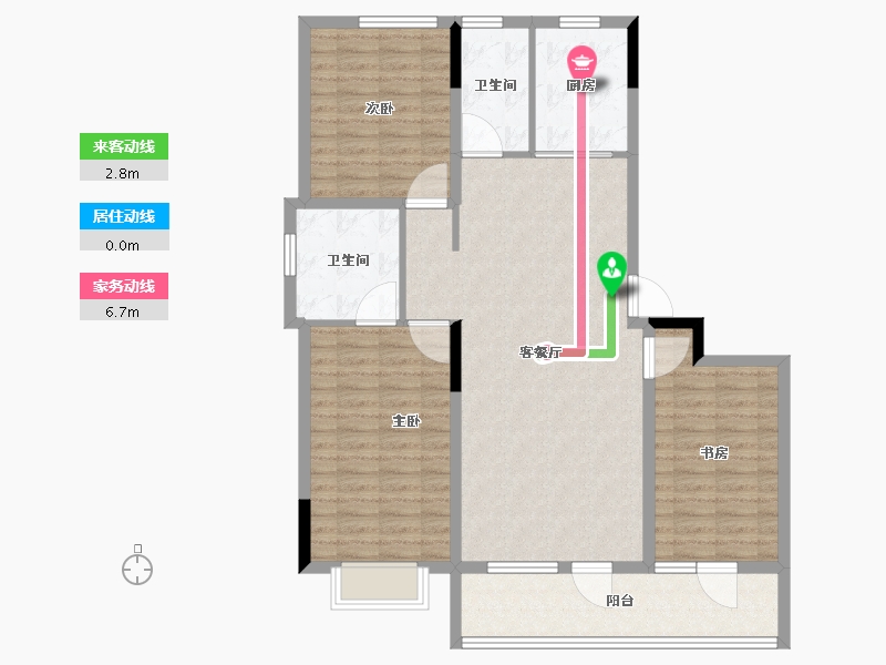 山东省-青岛市-海青公馆-112.01-户型库-动静线