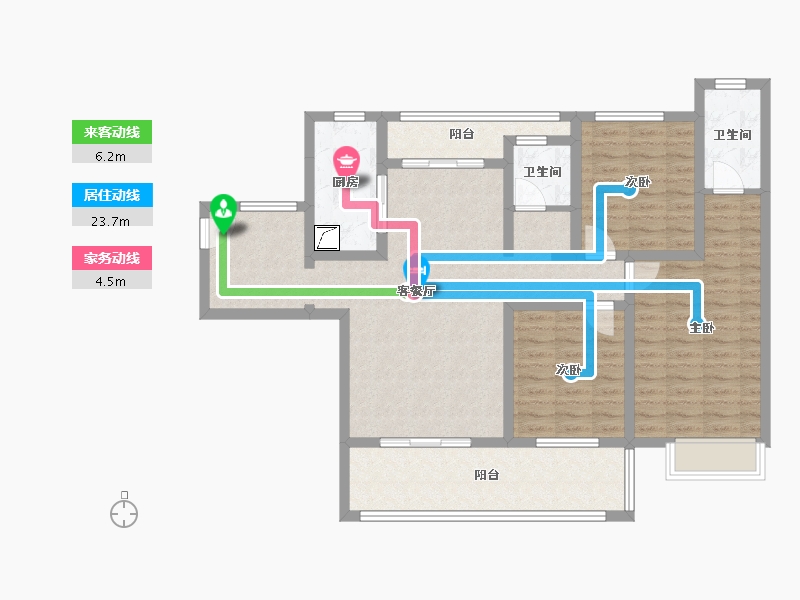 四川省-南充市-尚水佳苑-108.00-户型库-动静线