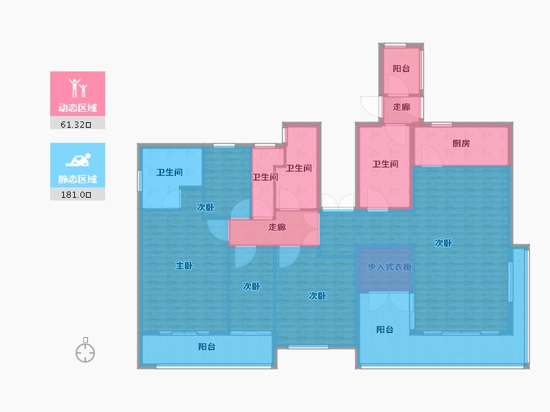 山东省-青岛市-瑞源名嘉荷府-216.00-户型库-动静分区