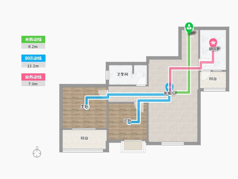 四川省-成都市-龙湖丽景-77.10-户型库-动静线