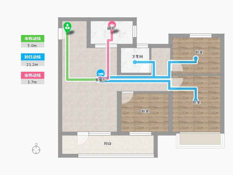 山东省-青岛市-西海岸创新科技城-71.00-户型库-动静线