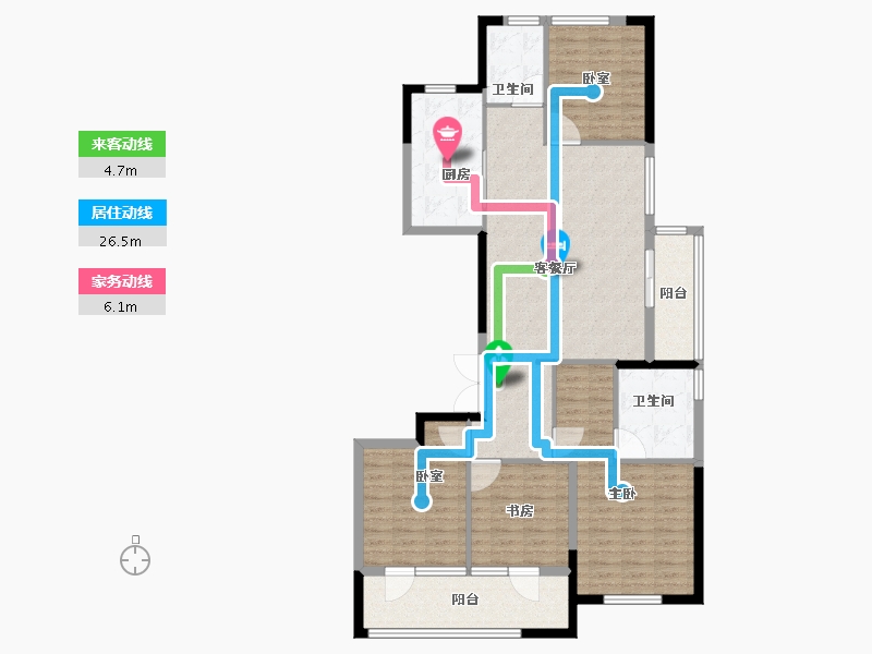 山东省-青岛市-慧通理想之城-120.00-户型库-动静线