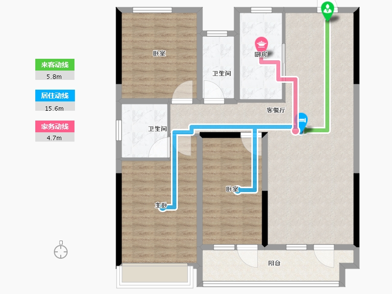 山东省-青岛市-瑞源怡隆国际-108.01-户型库-动静线