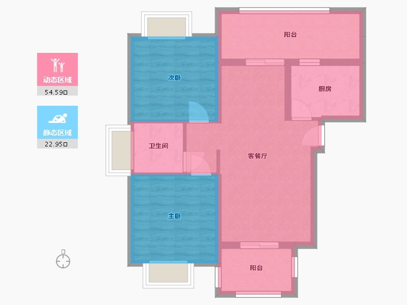 广西壮族自治区-北海市-中港城-69.00-户型库-动静分区