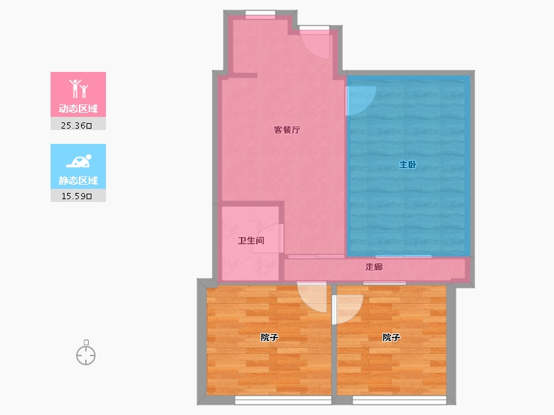 上海-上海市-源竹小区-42.00-户型库-动静分区