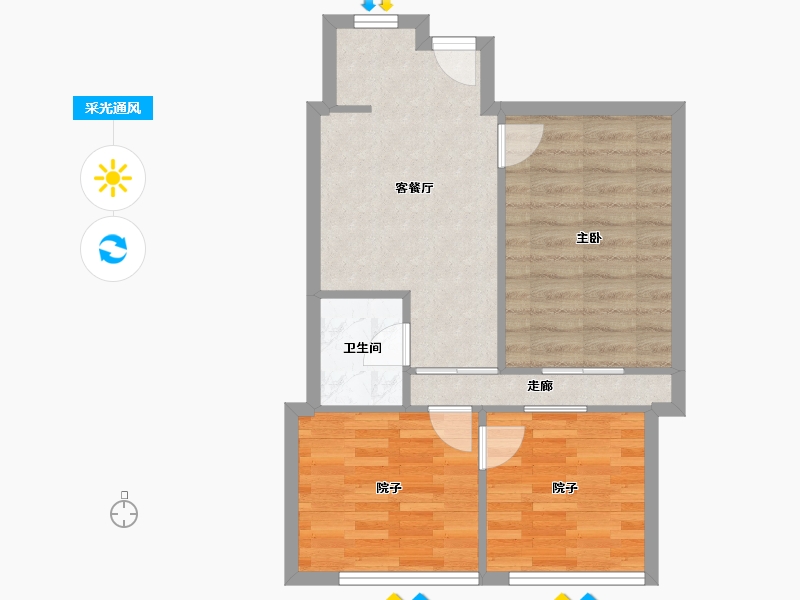 上海-上海市-源竹小区-42.00-户型库-采光通风