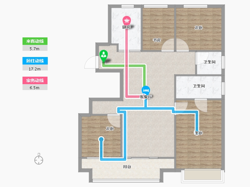 江苏省-徐州市-通银旭辉和平云璟-114.40-户型库-动静线