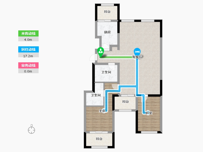 山东省-青岛市-福林苑三期-92.01-户型库-动静线