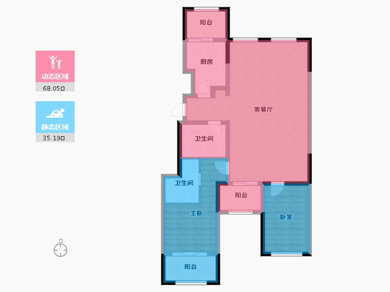 山东省-青岛市-福林苑三期-92.01-户型库-动静分区