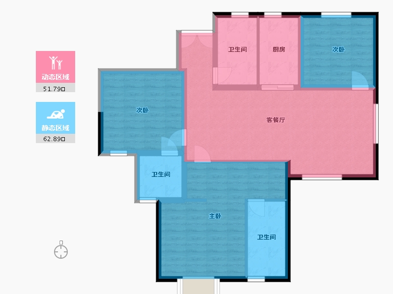 湖南省-株洲市-第四代住房未来社区-150.00-户型库-动静分区