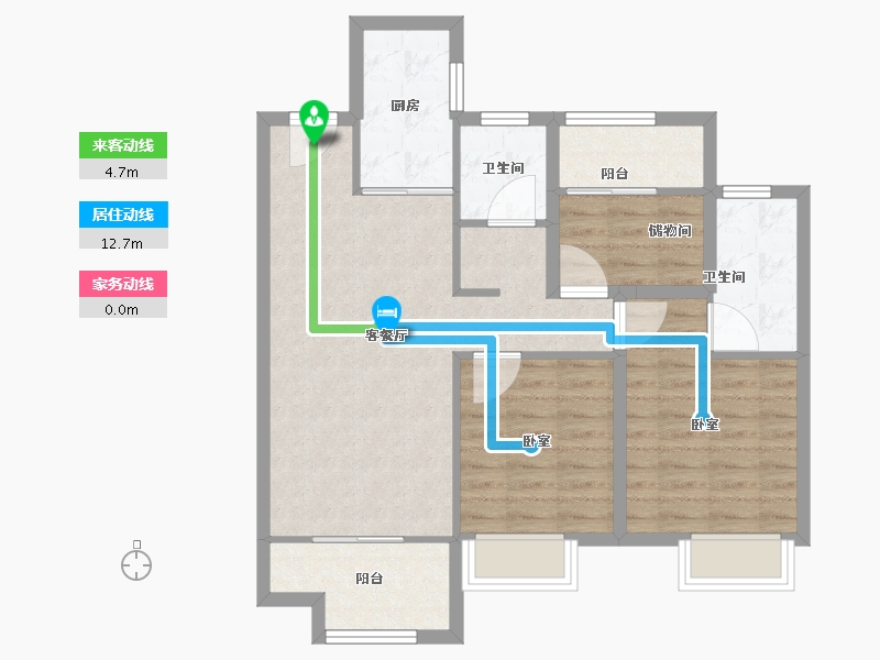 江苏省-徐州市-三盛中城-79.20-户型库-动静线