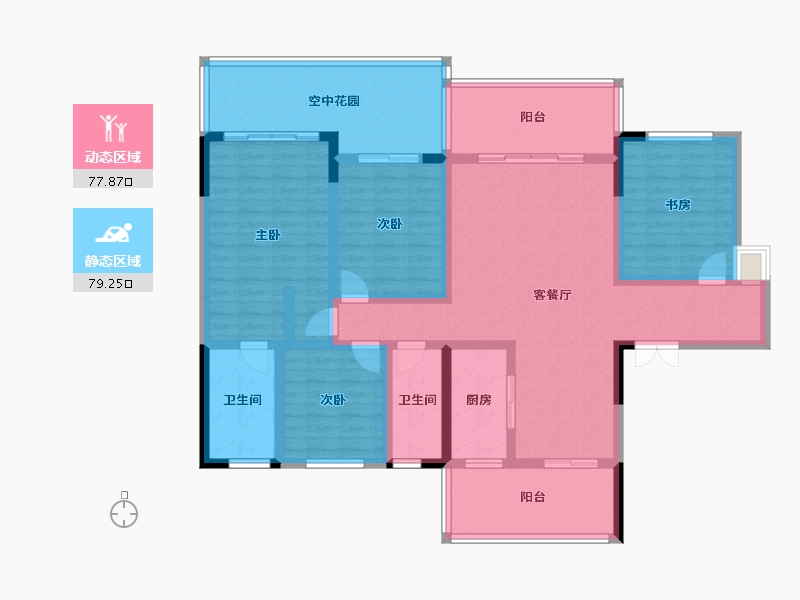 贵州省-黔西南布依族苗族自治州-麓榕岛-138.00-户型库-动静分区