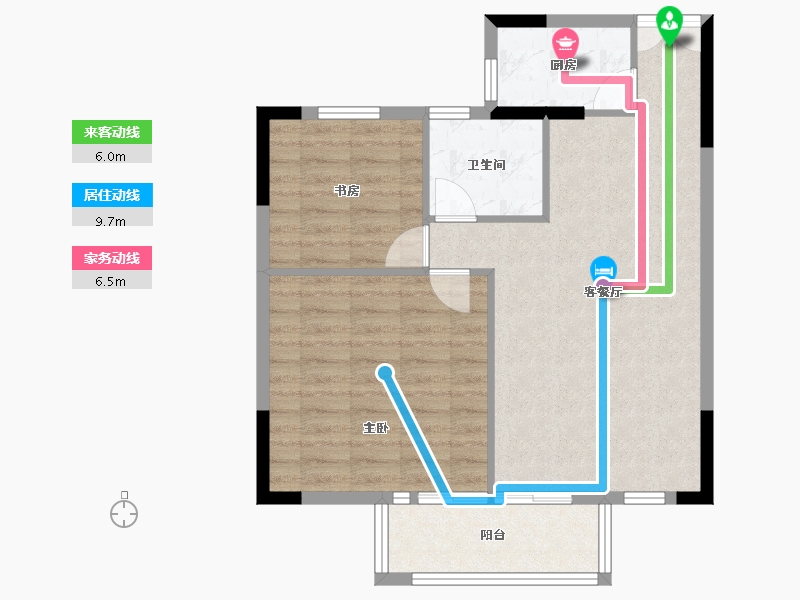 浙江省-温州市-南湖未来社区-72.34-户型库-动静线