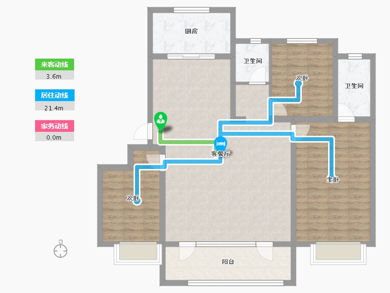 山东省-青岛市-保利叁仟栋-112.00-户型库-动静线