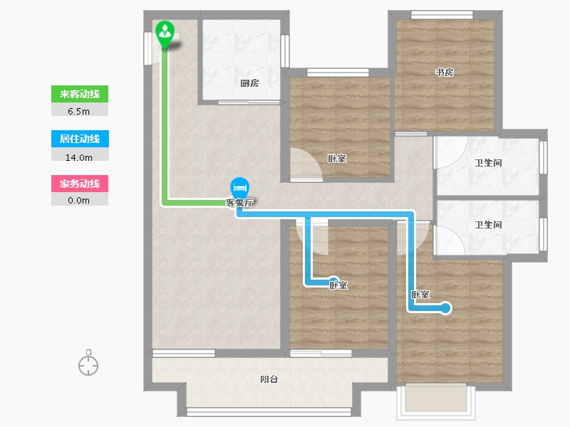 江苏省-徐州市-三盛中城-103.21-户型库-动静线