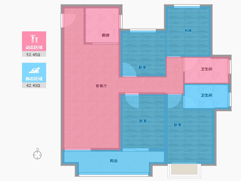 江苏省-徐州市-三盛中城-103.21-户型库-动静分区