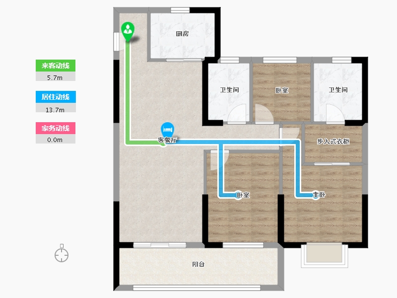 甘肃省-兰州市-瑞岭学府-92.86-户型库-动静线