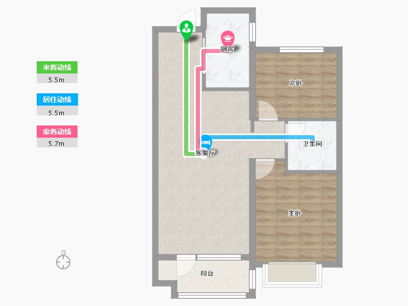 山东省-青岛市-海尔产城创东方学府-71.19-户型库-动静线