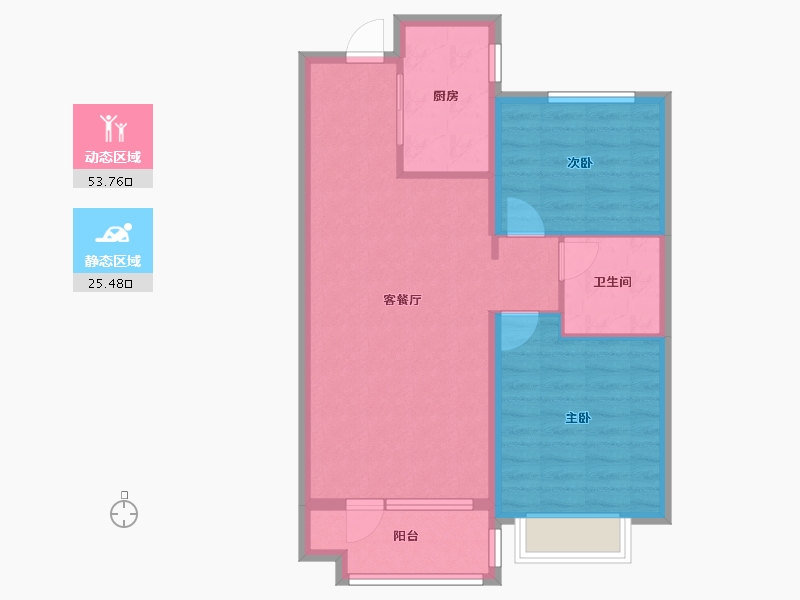 山东省-青岛市-海尔产城创东方学府-71.19-户型库-动静分区