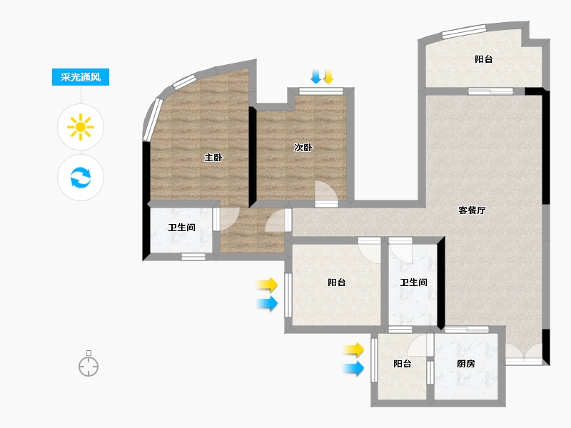 四川省-宜宾市-丹山碧水-120.00-户型库-采光通风