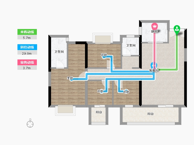 福建省-三明市-宜和佳苑-99.00-户型库-动静线