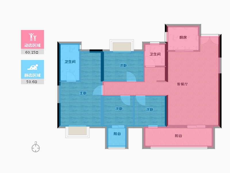 福建省-三明市-宜和佳苑-99.00-户型库-动静分区