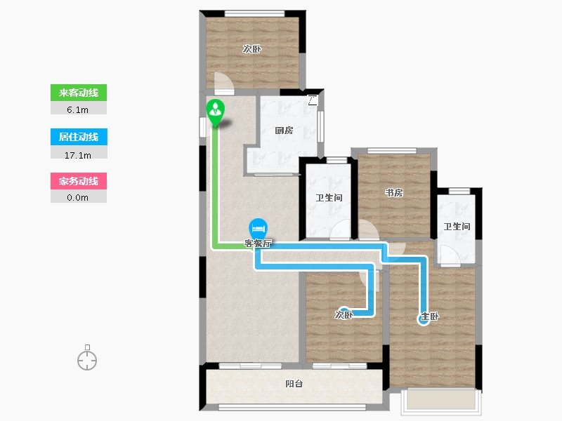 浙江省-台州市-万星观澜云著-108.01-户型库-动静线