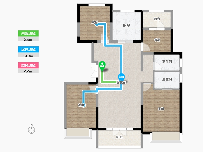 陕西省-西安市-世园·林语-115.15-户型库-动静线