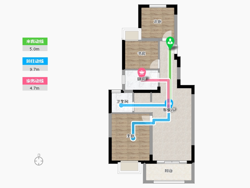 江苏省-南通市-崇明岛大爱城-68.01-户型库-动静线