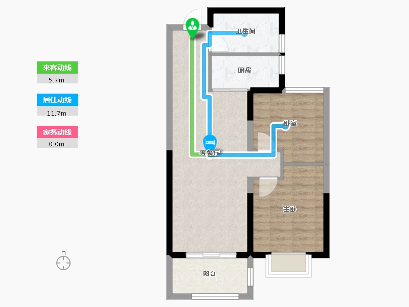 甘肃省-兰州市-瑞岭学府-62.72-户型库-动静线