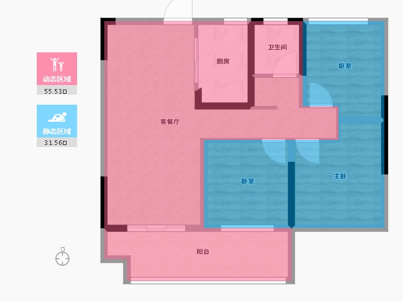 山东省-烟台市-龙樾府-77.03-户型库-动静分区