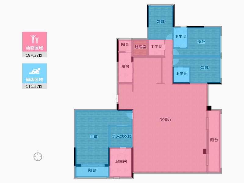 重庆-重庆市-鲁能泰山7号-273.09-户型库-动静分区