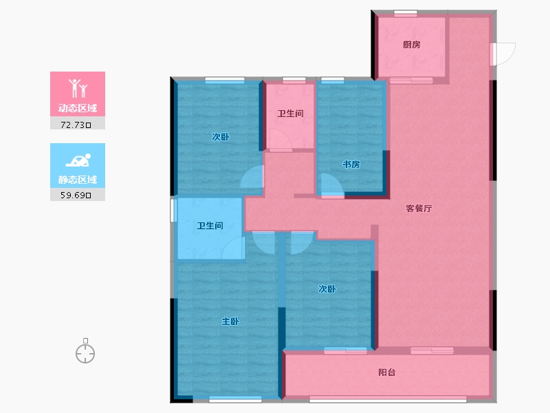 浙江省-台州市-温岭桃花源-119.19-户型库-动静分区