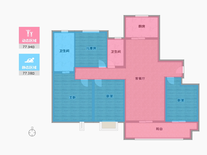 山东省-德州市-壹号院-140.00-户型库-动静分区