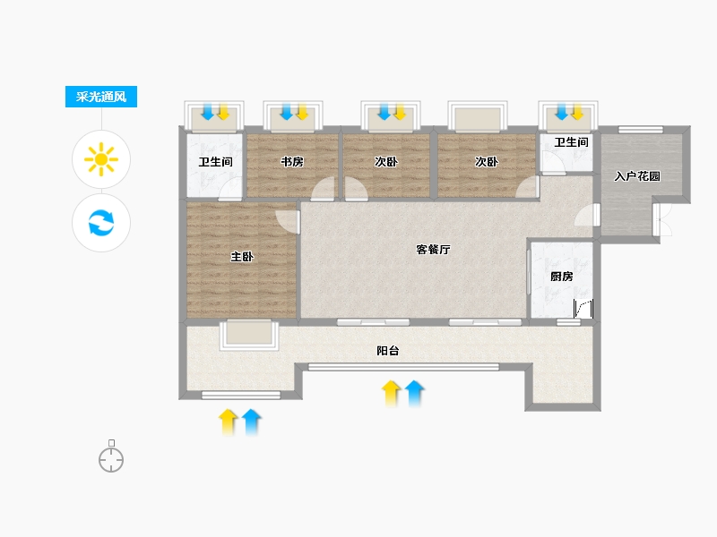 贵州省-贵阳市-中铁阅山湖-112.95-户型库-采光通风