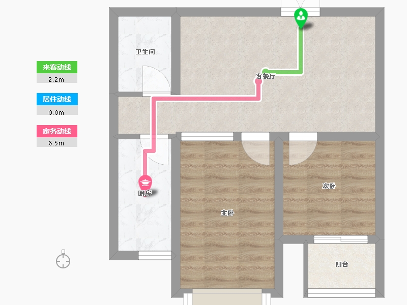 山东省-潍坊市-银燕永安新苑-67.00-户型库-动静线