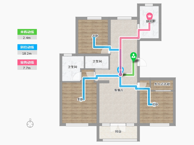 山东省-青岛市-新兴中心城-87.18-户型库-动静线