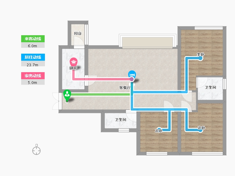 四川省-眉山市-璟瑞府-91.00-户型库-动静线