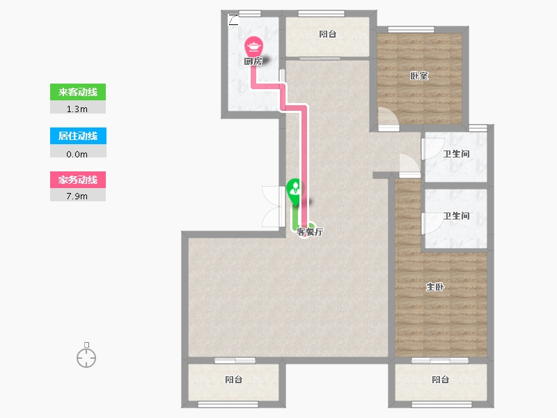 河北省-邢台市-上东御府-118.00-户型库-动静线