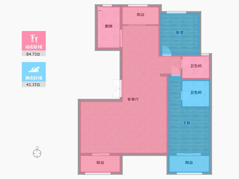 河北省-邢台市-上东御府-118.00-户型库-动静分区