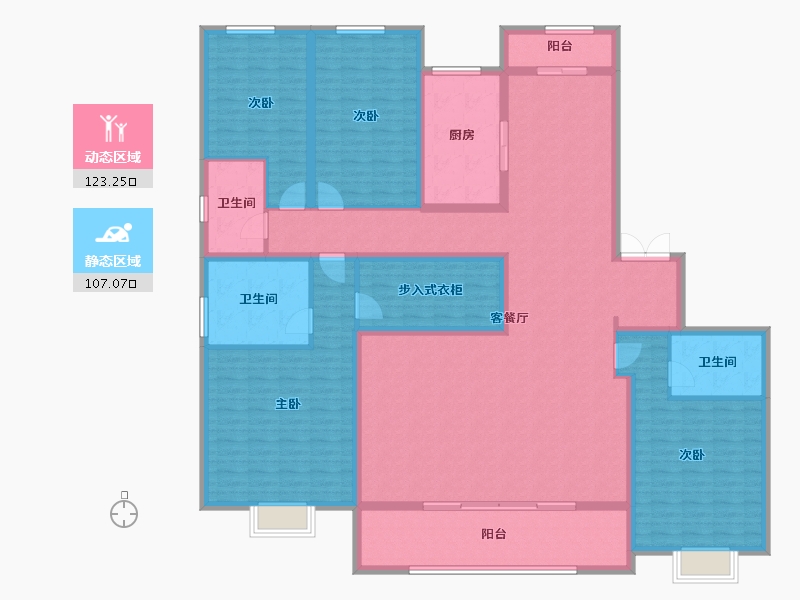 山西省-太原市-融创中心-208.99-户型库-动静分区