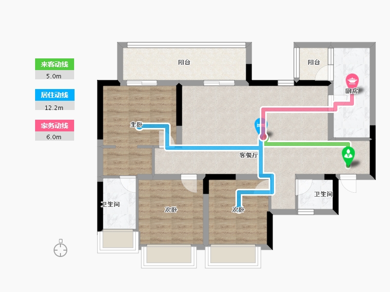 四川省-攀枝花市-悦山府-85.00-户型库-动静线